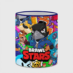 Кружка 3D BRAWL STARS CROW, цвет: 3D-синий кант — фото 2