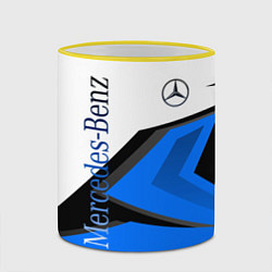 Кружка 3D Mercedes-Benz, цвет: 3D-желтый кант — фото 2