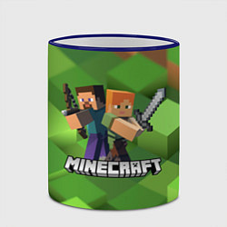 Кружка 3D MINECRAFT, цвет: 3D-синий кант — фото 2