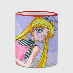 Кружка 3D Sailor Moon, цвет: 3D-красный кант — фото 2
