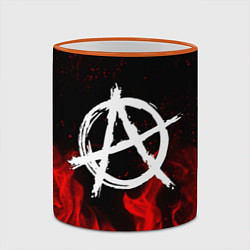 Кружка 3D АНАРХИЯ, цвет: 3D-оранжевый кант — фото 2