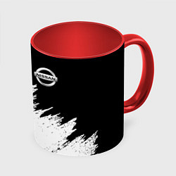 Кружка 3D NISSAN, цвет: 3D-белый + красный