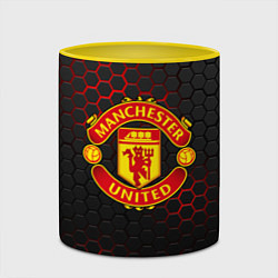 Кружка 3D МАНЧЕСТЕР ЮНАЙТЕД, цвет: 3D-белый + желтый — фото 2