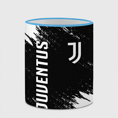 Кружка цветная JUVENTUS / 3D-Небесно-голубой кант – фото 2