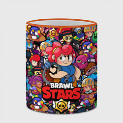 Кружка 3D BRAWL STARS: PAM, цвет: 3D-оранжевый кант — фото 2