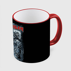 Кружка 3D Iron Maiden, цвет: 3D-красный кант