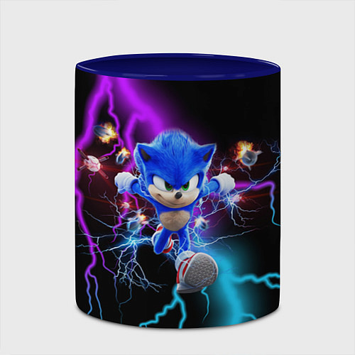 Кружка цветная SONIC / 3D-Белый + синий – фото 2
