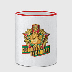 Кружка 3D Бывших не бывает погранвойска, цвет: 3D-красный кант — фото 2