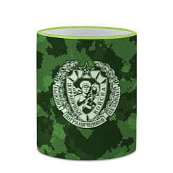 Кружка 3D Пограничные Войска, цвет: 3D-светло-зеленый кант — фото 2