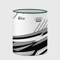 Кружка 3D Audi RS, цвет: 3D-зеленый кант — фото 2