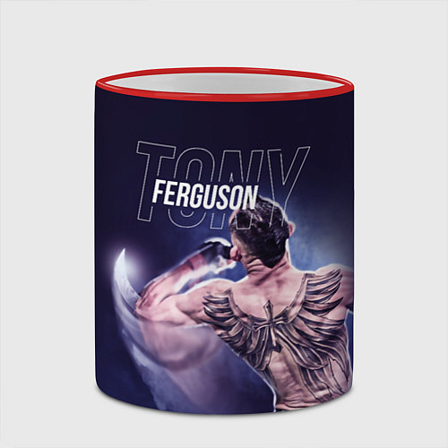 Кружка цветная Tony Ferguson / 3D-Красный кант – фото 2