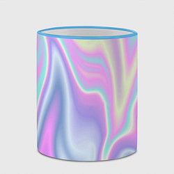 Кружка 3D Vaporwave, цвет: 3D-небесно-голубой кант — фото 2