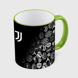 Кружка 3D JUVENTUS, цвет: 3D-светло-зеленый кант