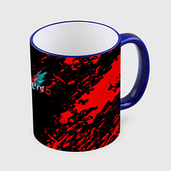 Кружка 3D DEVIL MAY CRY, цвет: 3D-синий кант