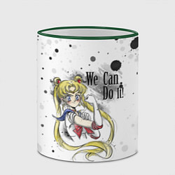 Кружка 3D Sailor Moon We can do it!, цвет: 3D-зеленый кант — фото 2