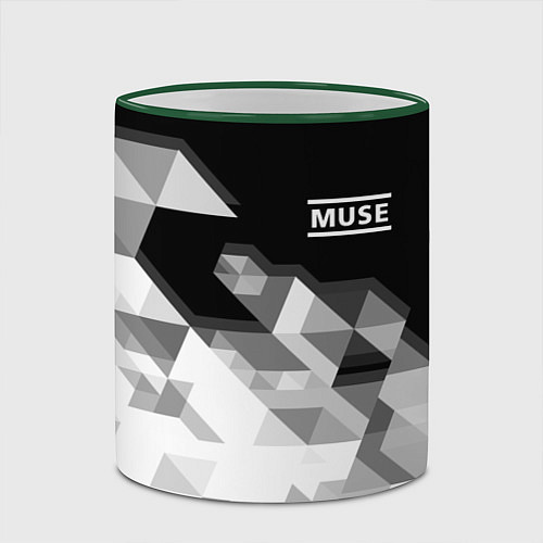 Кружка цветная Muse / 3D-Зеленый кант – фото 2