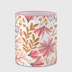 Кружка 3D Цветы, цвет: 3D-розовый кант — фото 2