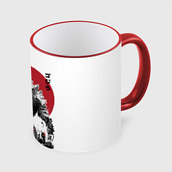 Кружка 3D GODZILLA, цвет: 3D-красный кант