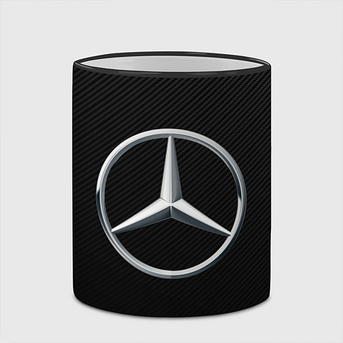 Кружка цветная MERCEDES-BENZ CARBON / 3D-Черный кант – фото 2