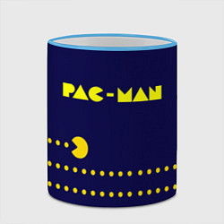 Кружка 3D PAC-MAN, цвет: 3D-небесно-голубой кант — фото 2