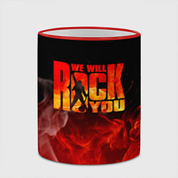 Кружка 3D Queen - We Will Rock You, цвет: 3D-красный кант — фото 2