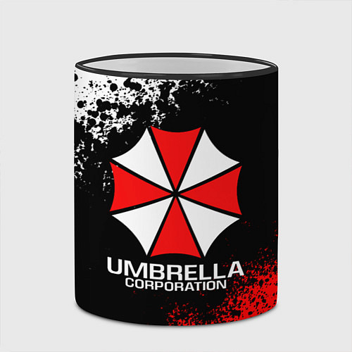 Кружка цветная RESIDENT EVIL UMBRELLA / 3D-Черный кант – фото 2