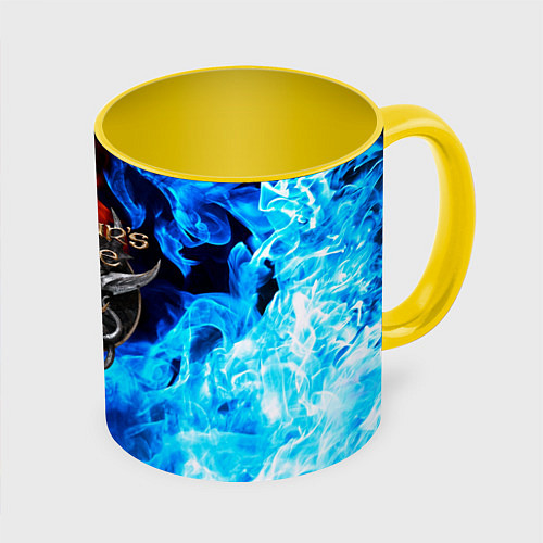 Кружка цветная BALDURS GATE / 3D-Белый + желтый – фото 1