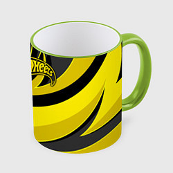 Кружка 3D Hot Wheels, цвет: 3D-светло-зеленый кант