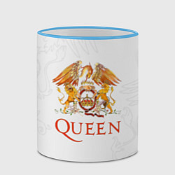 Кружка 3D Queen, цвет: 3D-небесно-голубой кант — фото 2
