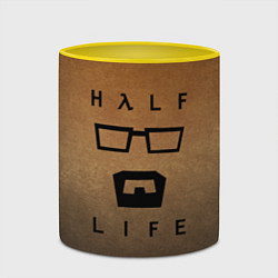 Кружка 3D HALF-LIFE, цвет: 3D-белый + желтый — фото 2