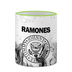 Кружка 3D RAMONES, цвет: 3D-светло-зеленый кант — фото 2