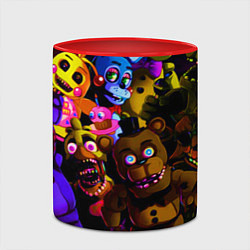 Кружка 3D Five Nights At Freddy's, цвет: 3D-белый + красный — фото 2