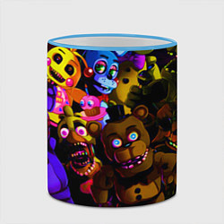 Кружка 3D Five Nights At Freddy's, цвет: 3D-небесно-голубой кант — фото 2