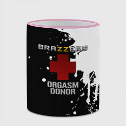 Кружка 3D Brazzers orgasm donor, цвет: 3D-розовый кант — фото 2