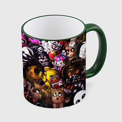 Кружка 3D Five Nights At Freddy's, цвет: 3D-зеленый кант