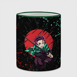 Кружка 3D KIMETSU NO YAIBA, цвет: 3D-зеленый кант — фото 2