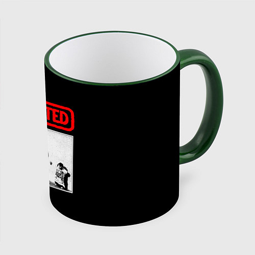 Кружка цветная Punks Not Dead / 3D-Зеленый кант – фото 1
