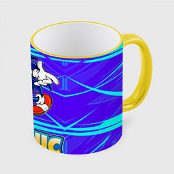 Кружка 3D Sonic, цвет: 3D-желтый кант
