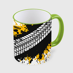 Кружка 3D Need for Speed, цвет: 3D-светло-зеленый кант