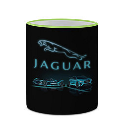 Кружка 3D Jaguar, цвет: 3D-светло-зеленый кант — фото 2