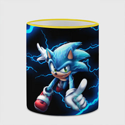 Кружка 3D SONIC, цвет: 3D-желтый кант — фото 2