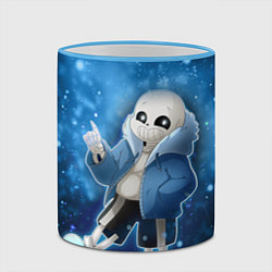 Кружка 3D UNDERTALE, цвет: 3D-небесно-голубой кант — фото 2