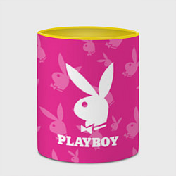 Кружка 3D PLAYBOY, цвет: 3D-белый + желтый — фото 2