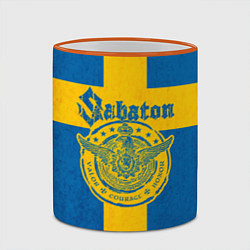 Кружка 3D Sabaton, цвет: 3D-оранжевый кант — фото 2