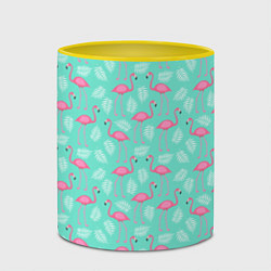 Кружка 3D Flamingo, цвет: 3D-белый + желтый — фото 2