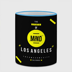 Кружка 3D Off-White: Los Angeles, цвет: 3D-небесно-голубой кант — фото 2