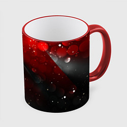 Кружка 3D Red & Black, цвет: 3D-красный кант