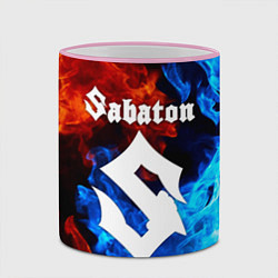 Кружка 3D SABATON, цвет: 3D-розовый кант — фото 2
