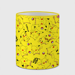 Кружка 3D ПИКАЧУ, цвет: 3D-желтый кант — фото 2