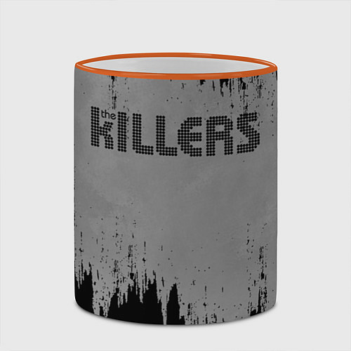 Кружка цветная The Killers Logo / 3D-Оранжевый кант – фото 2